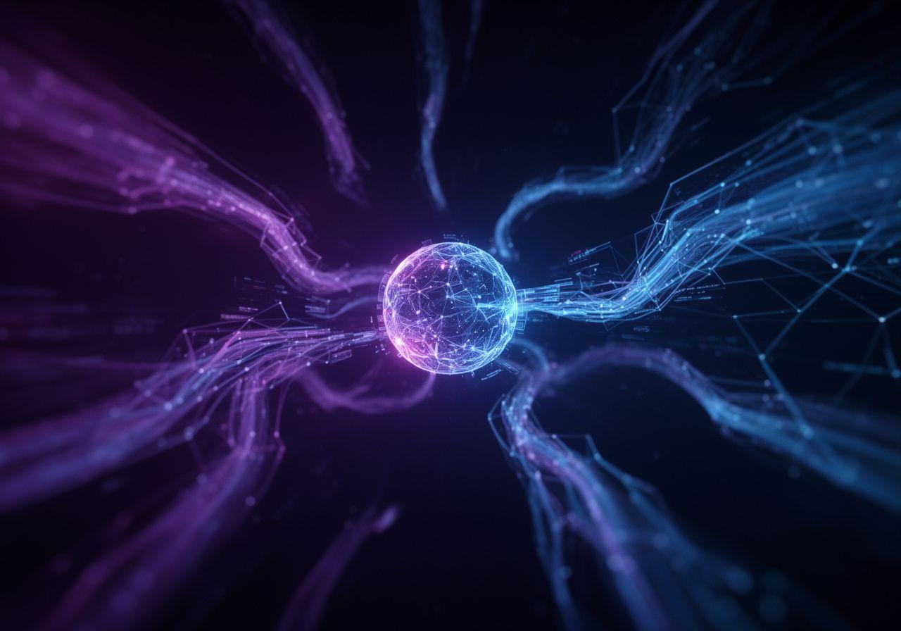 Visual representation of secure data streaming and encrypted neural networks
